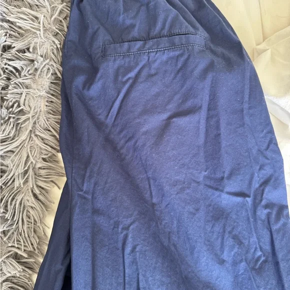 Anthropologie Maeve Pants Women Utility Wide Leg Blue Trousers Preppy - Picture 5 of 12